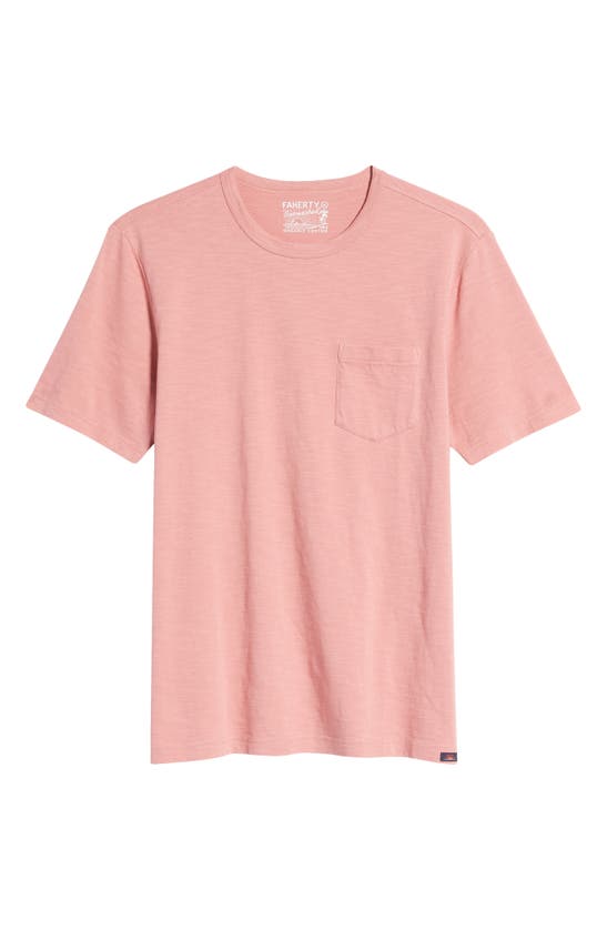 Faherty Sunwashed Organic Cotton Pocket T-shirt In Faded Flag