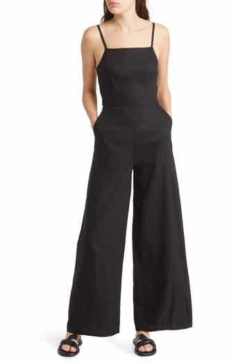 Chelsea28 faux wrap clearance jumpsuit