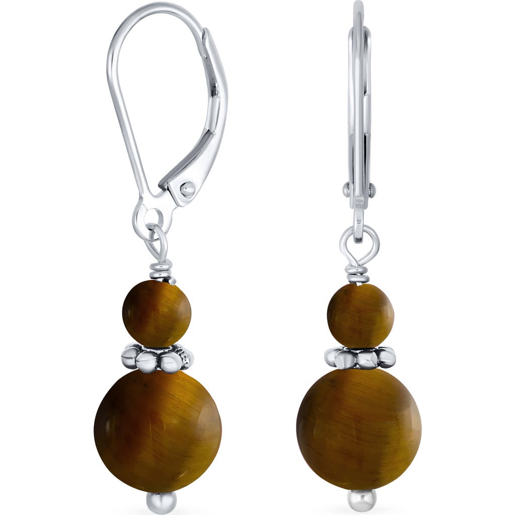 Bling Jewelry Resin Drop Earrings In Brown