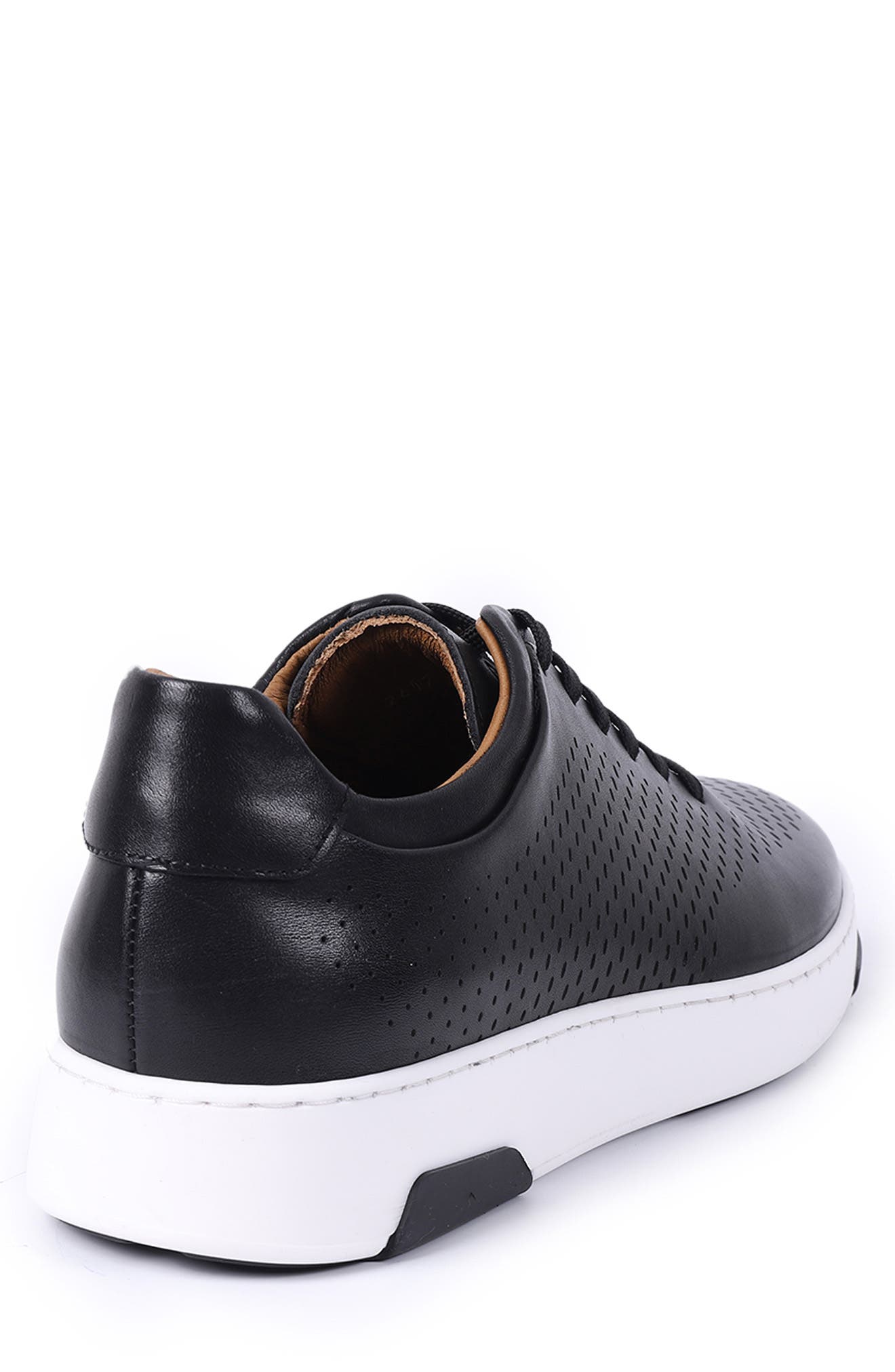 ecco perforated leather sneaker