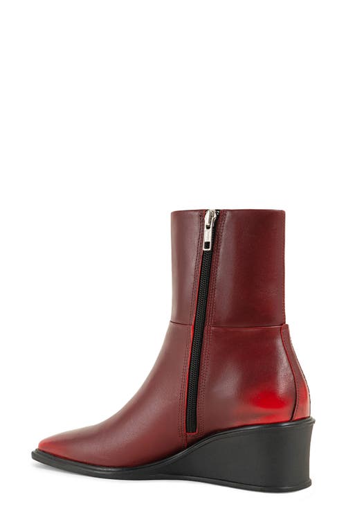 Shop Vagabond Shoemakers Aino Wedge Bootie In Red