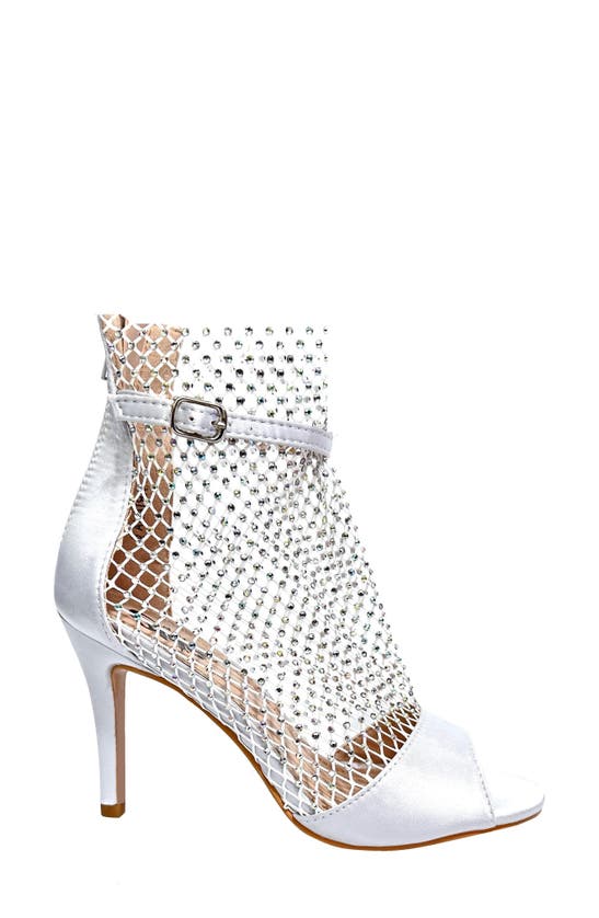 Lady Couture Ariana Mesh Heel Sandal In Silver