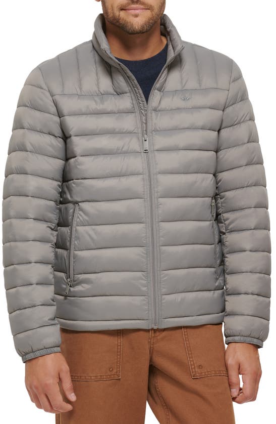 Shop Dockers ® Puffer Jacket In Grey
