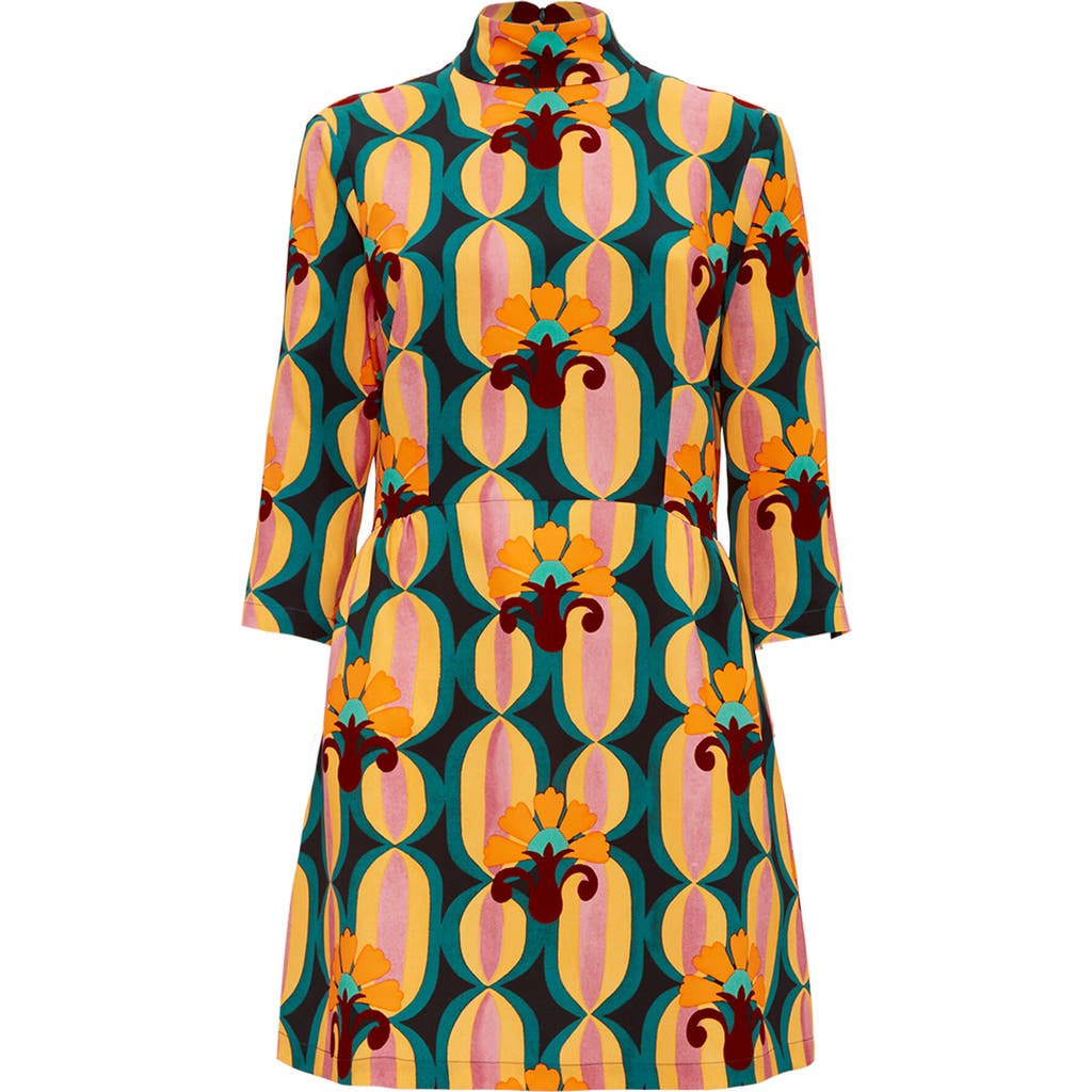 La Doublej Juliet Mini Dress In Arcturus Blue Petrol