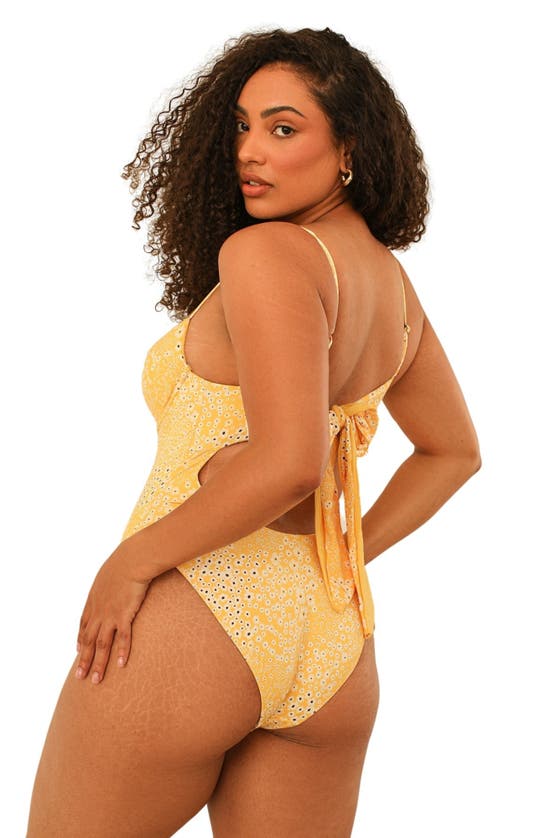 Dippin Daisys Saltwater One Piece In Golden Ditsy
