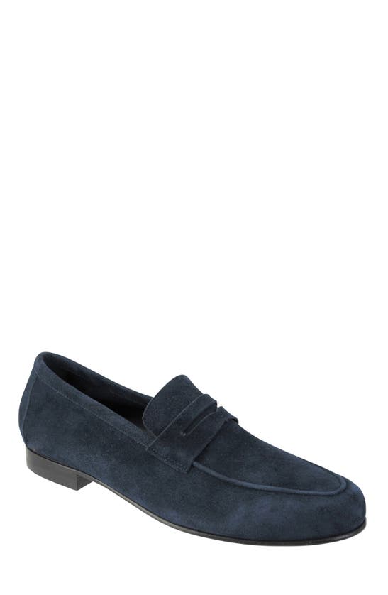 Ron White Kenneth Water Resistant Loafer In Navy