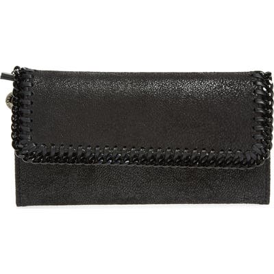 Stella Mccartney Shaggy Deer Faux Leather Wallet - Black