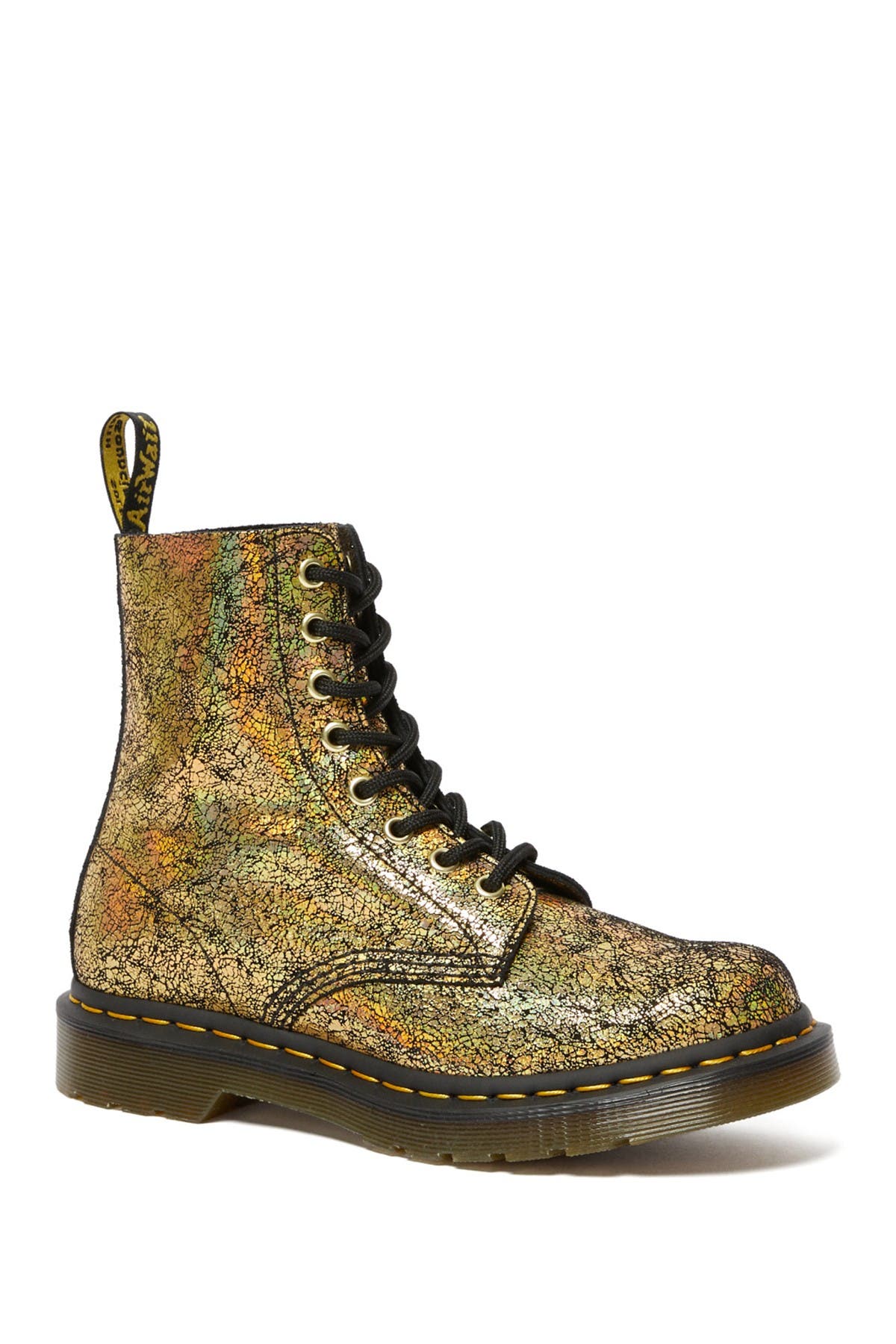 gold dm boots