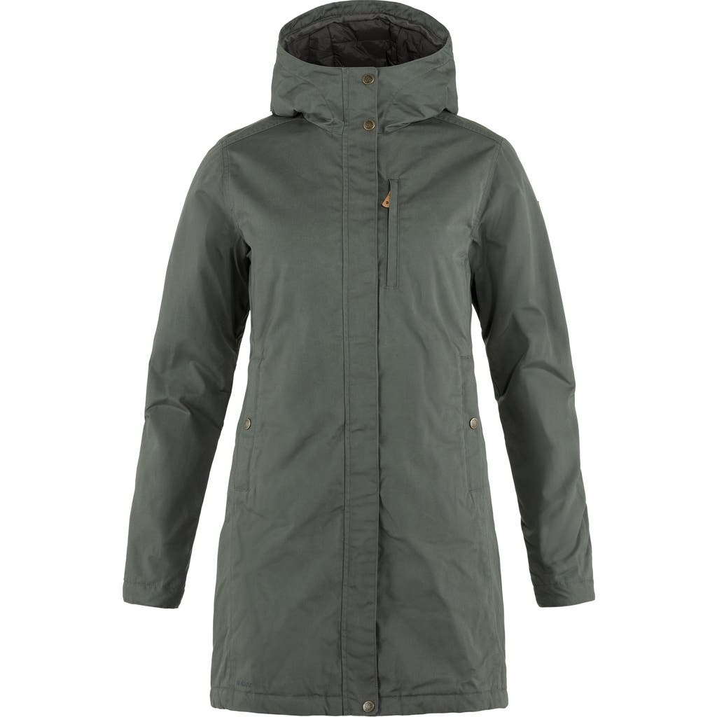 Fjall Raven Fjällräven Kiruna Water Resistant Parka In Basalt