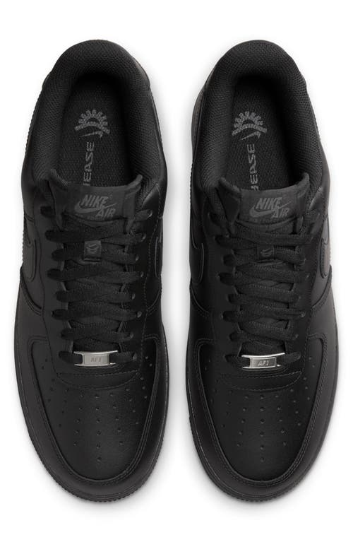 Nike X Slam Jam Air Force 1 Low Sneakers In Black/black/black