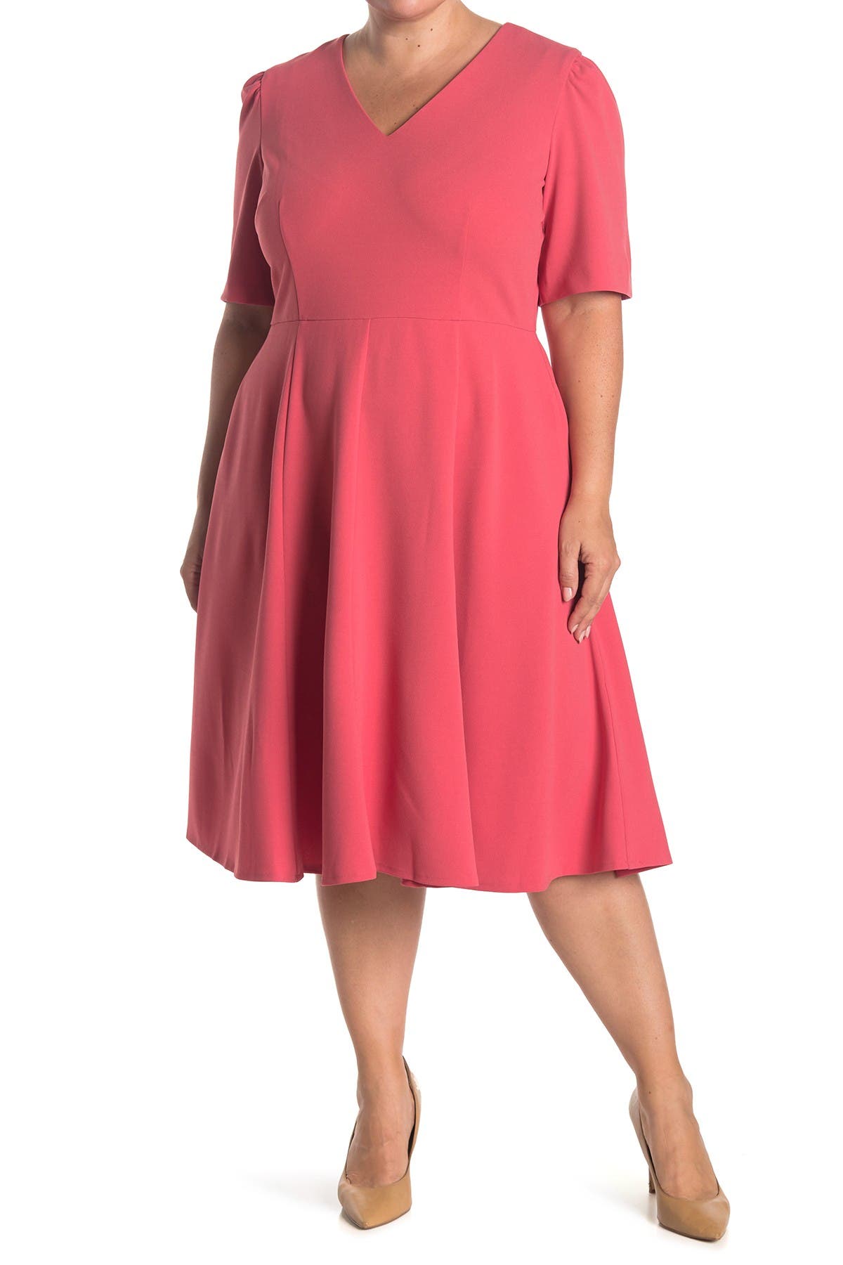 donna morgan fit and flare dress