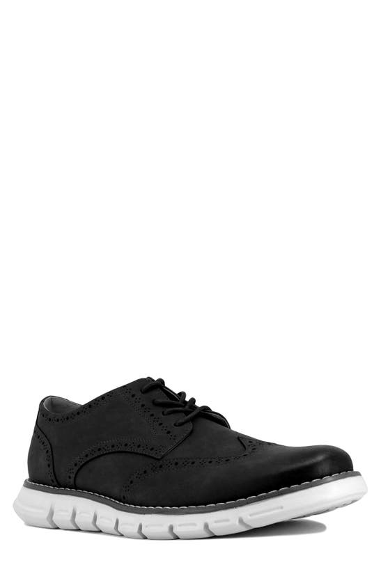 Nine West Garnet Wingtip Derby In Black White Bottom