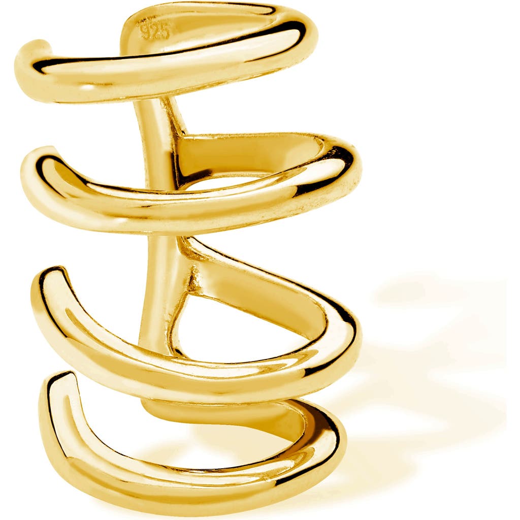 Lucy Quartermaine Waterfall High Ear Cuff In Gold
