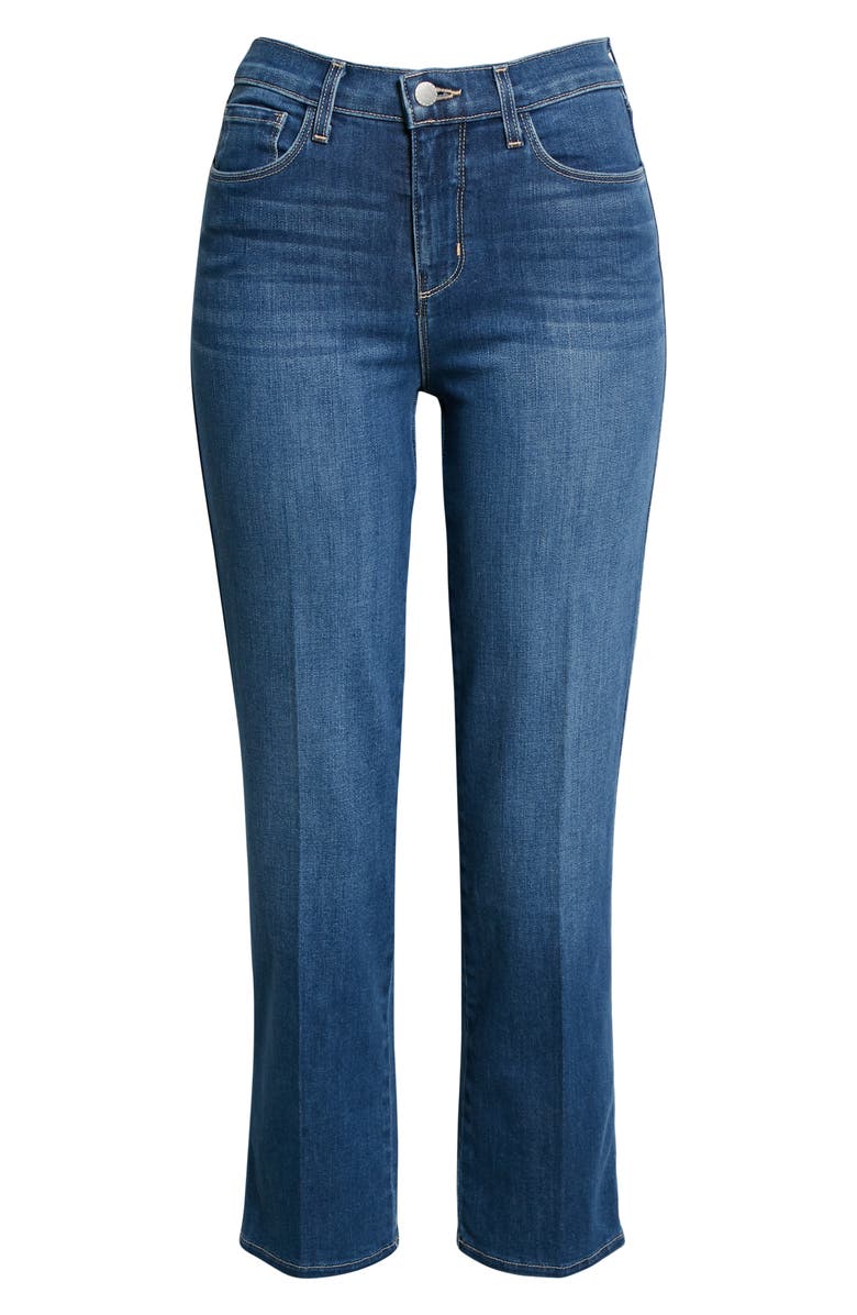 L'AGENCE Alexia High Waist Ankle Straight Leg Jeans | Nordstrom