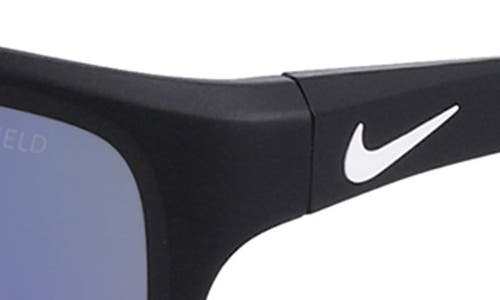 Shop Nike Adrenaline 64mm Rectangular Sunglasses In Matte Black/field Tint