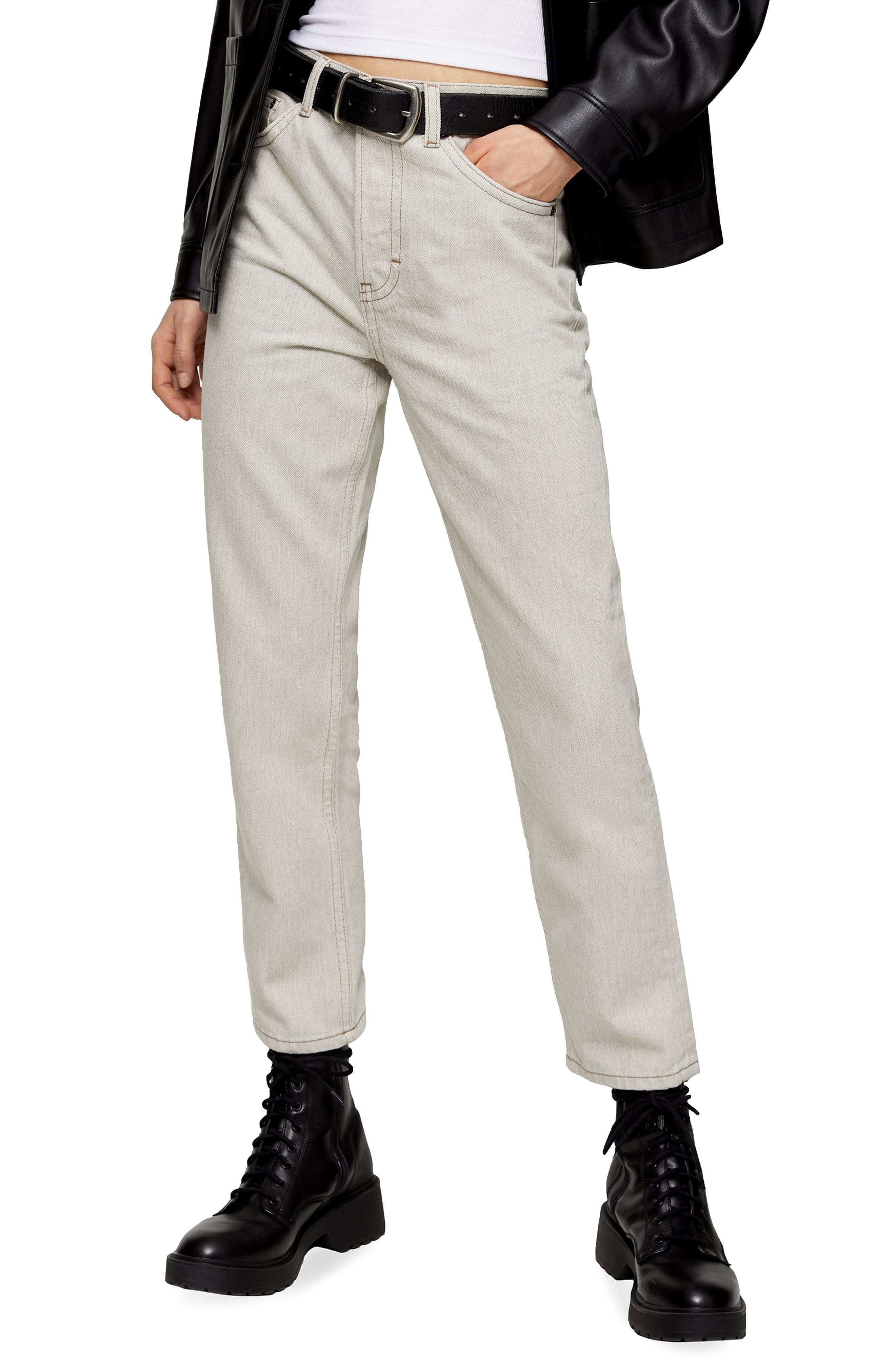straight jeans beige