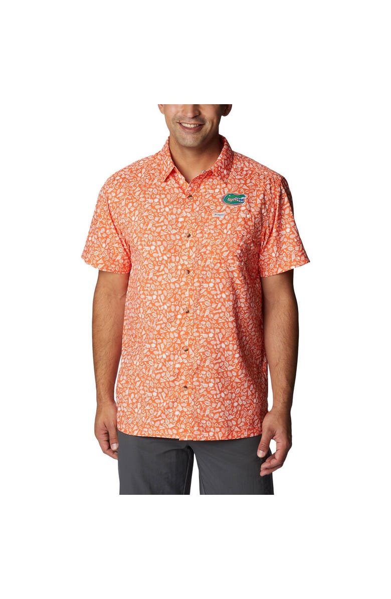 Chemise Boutonnée Columbia Grise Texas Longhorns Slack Tide Camp Button Up Shirt Chemise Boutonnée Columbia Grise Texas Longhorns Slack Tide Camp Button Up Shirt