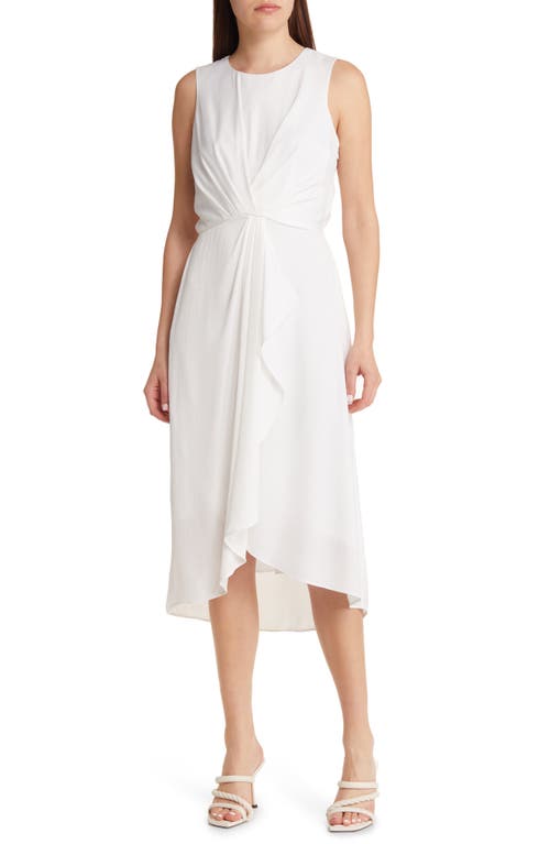 KOBI HALPERIN Blake Crepe Chiffon High-Low Dress in White at Nordstrom, Size X-Large
