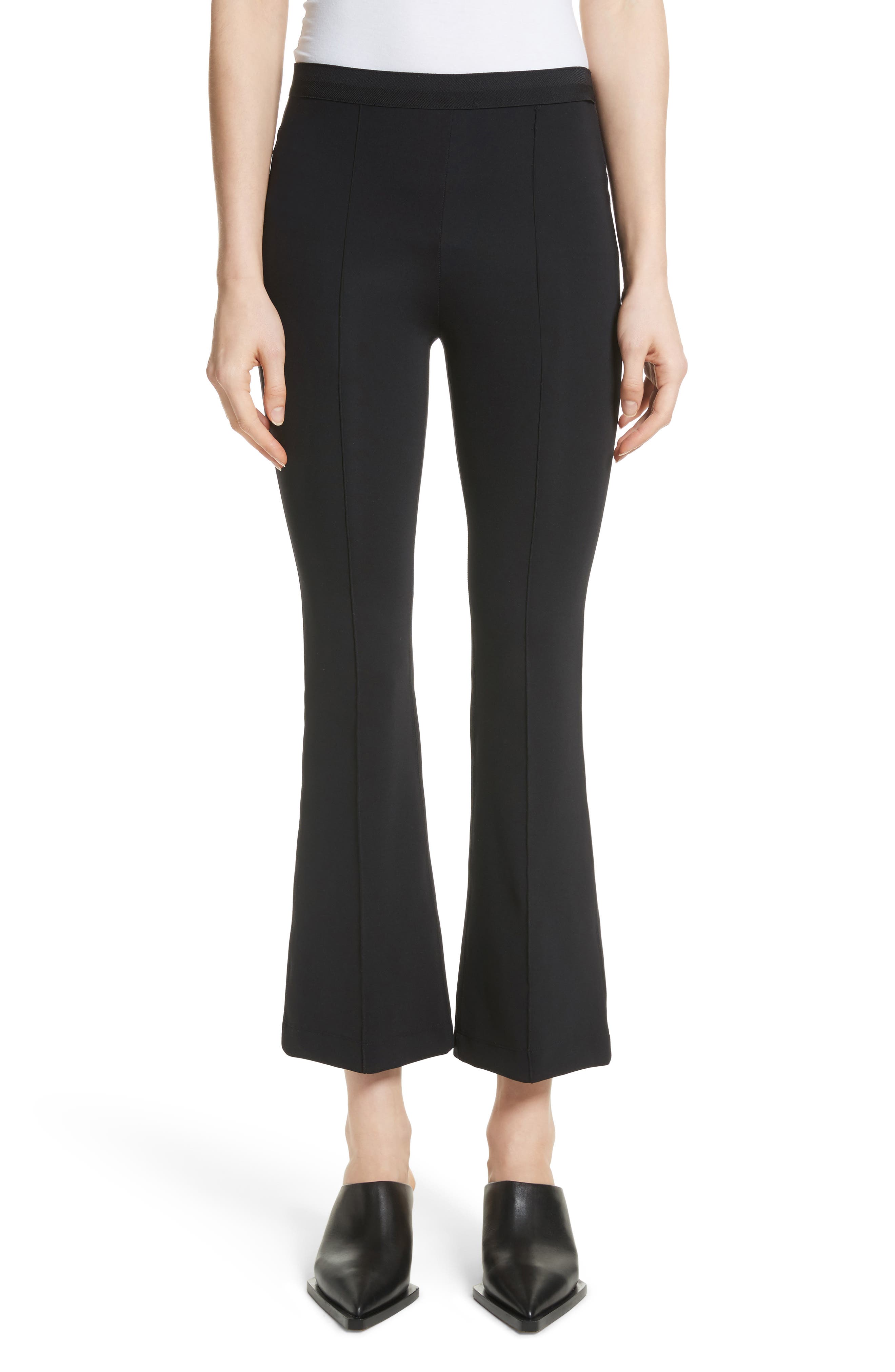 cropped flare leggings