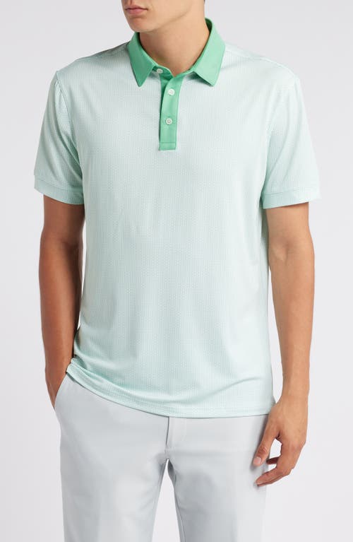 Mizzen+Main Versa Performance Polo in Lime Triangle Geo 