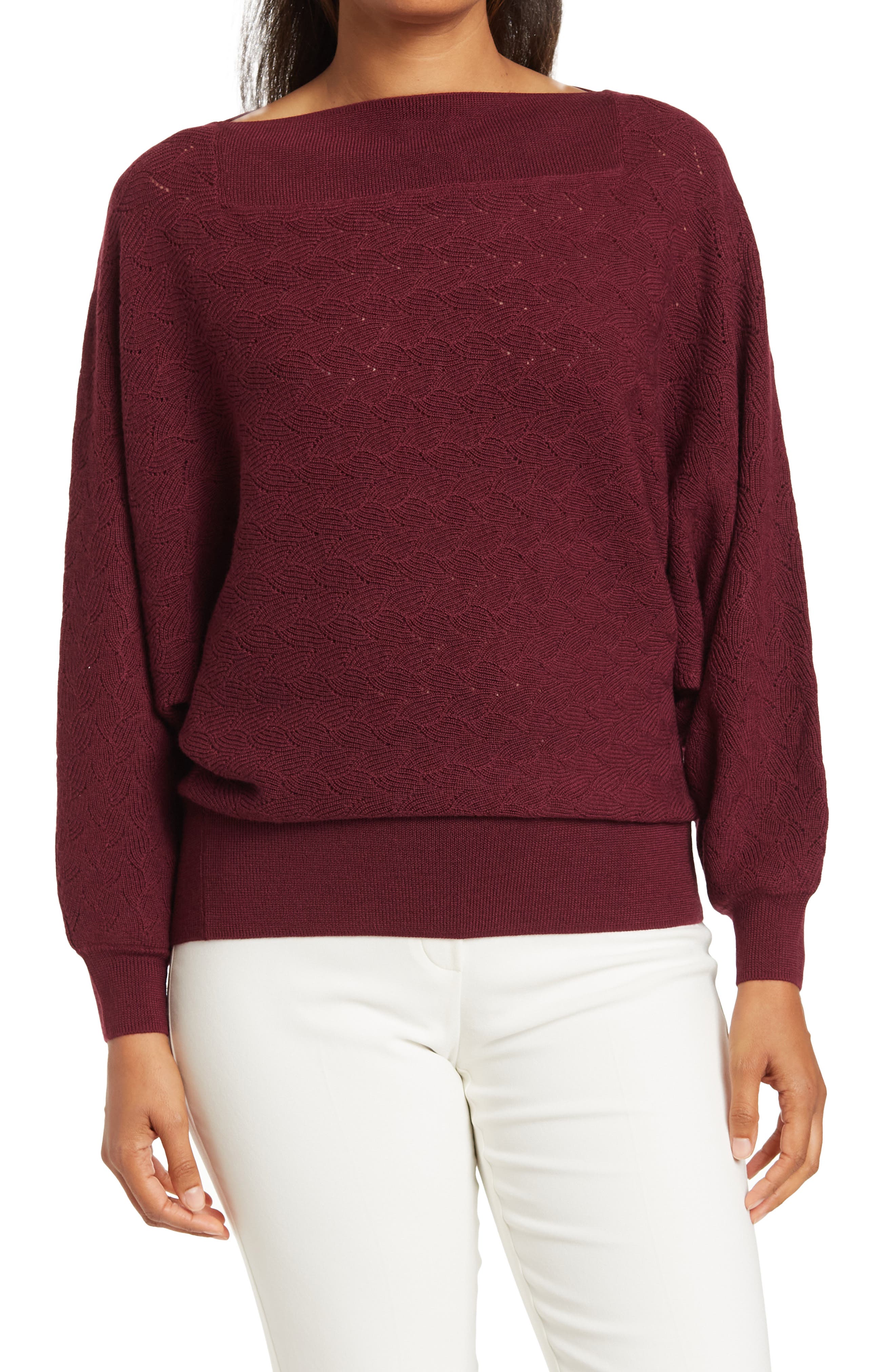 Trina Turk Halima Blouson Sleeve Merino 