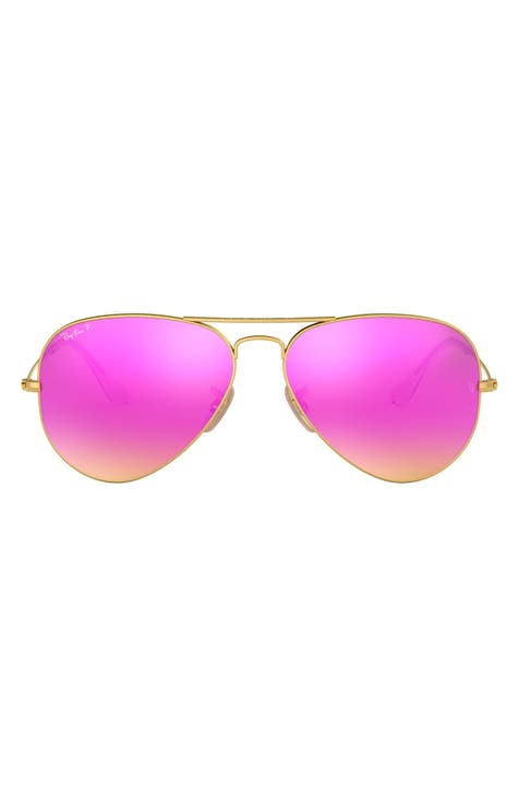 Aviator Mirrored Sunglasses for Women