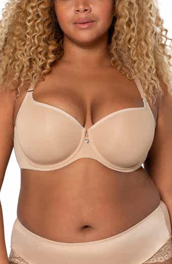 Curvy Couture Women's Tulip Smooth T-shirt Bra Bombshell Nude 38dd