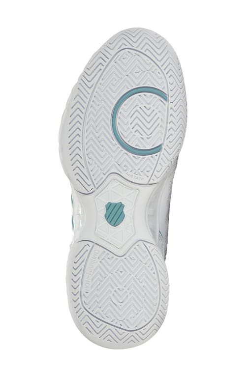 K-swiss Bigshot Light 4 Tennis Shoe In White/nile Blue/flower