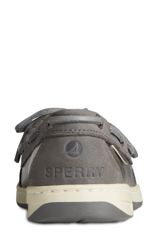 Shop Sperry Angelfish Boat Shoe In Dark Grey