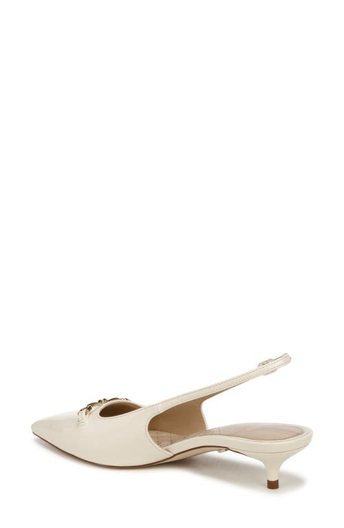 SAM EDELMAN SAM EDELMAN FARRAH KITTEN HEEL POINTED TOE SLINGBACK PUMP 