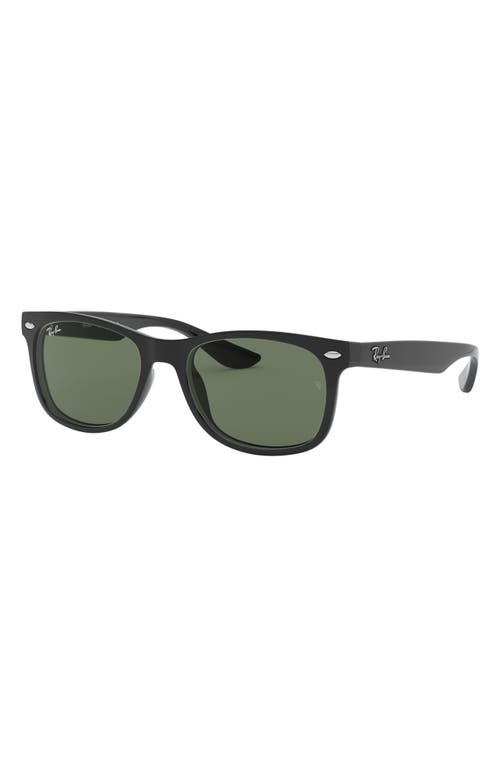 Ray Ban Ray-ban Junior 48mm Wayfarer Sunglasses In Black/green Solid