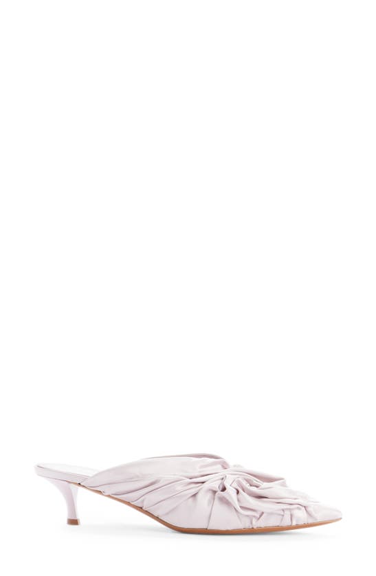Shop Givenchy Show Twist Pointed Toe Kitten Heel Mule In Soft Lilac
