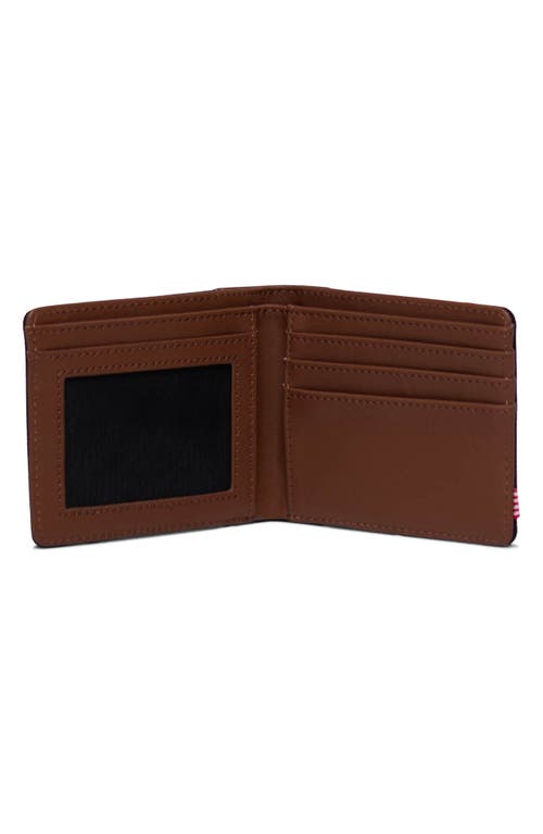 Shop Herschel Supply Co . Hank Bifold Wallet In Black/tan