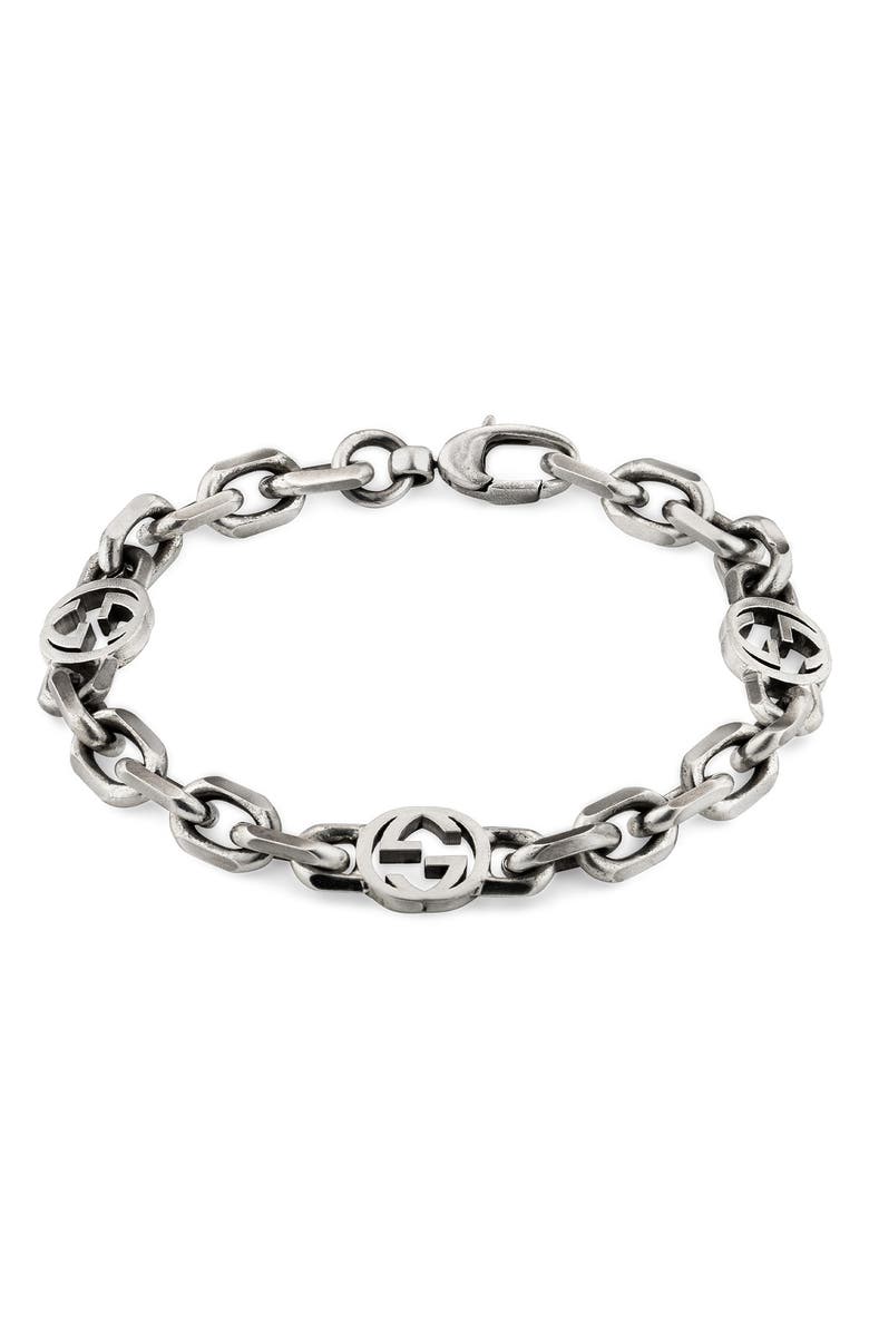 Gucci Interlocking G Silver Chain Bracelet | Nordstrom