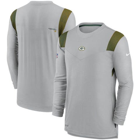 Men's Nike Green/Gold Green Bay Packers Sideline Player Quarter-Zip Hoodie Size: Medium