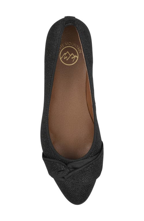 Cliffs By White Mountain Bordeaux Pump In Black Glitter Fabric