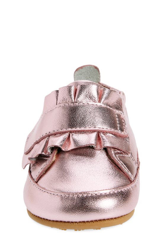 Shop Old Soles Kids' Frilly Metallic Sneaker In Pink Frost / Gum Sole