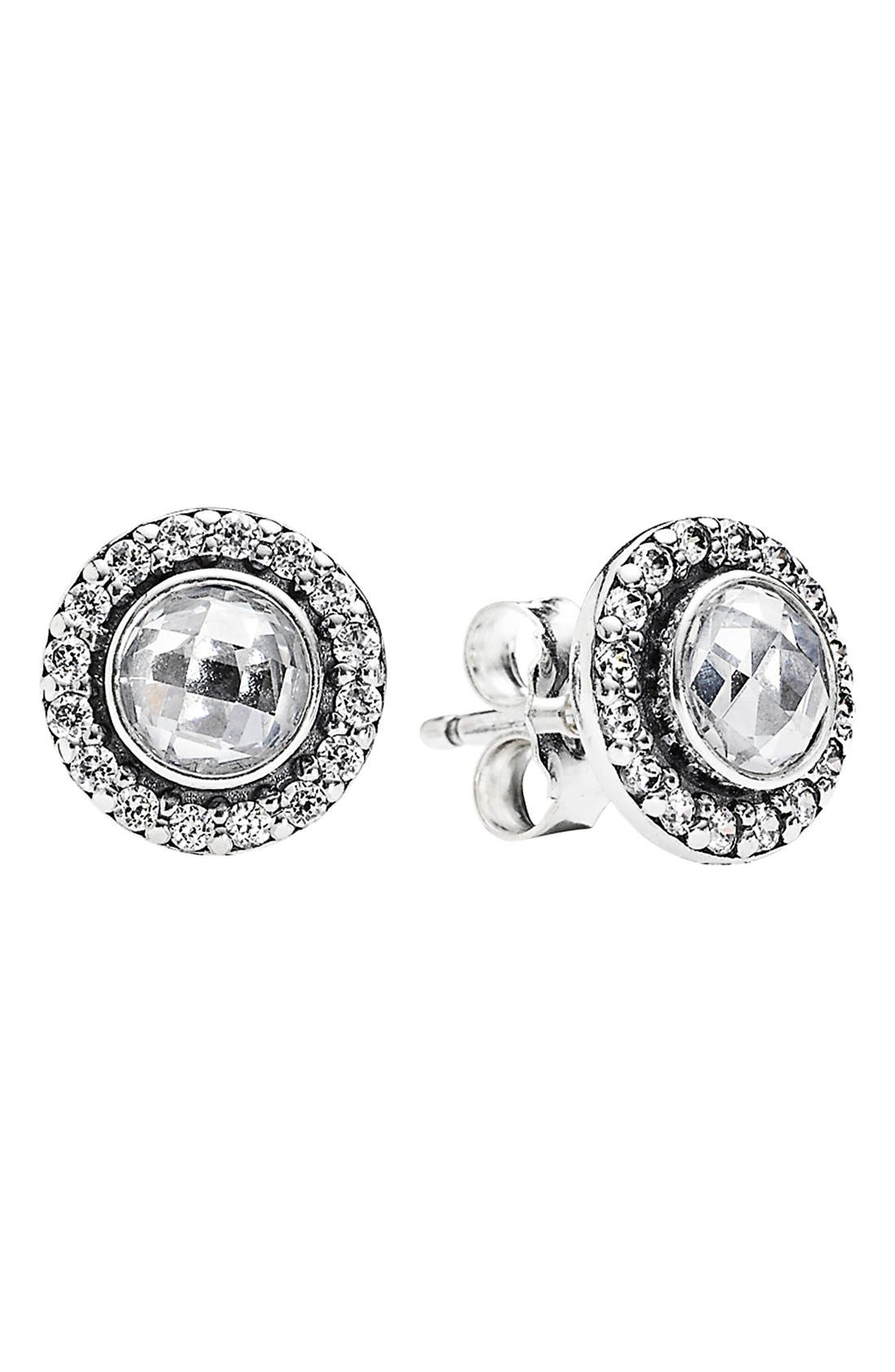 PANDORA 'Brilliant Legacy' Round Stud Earrings Nordstrom