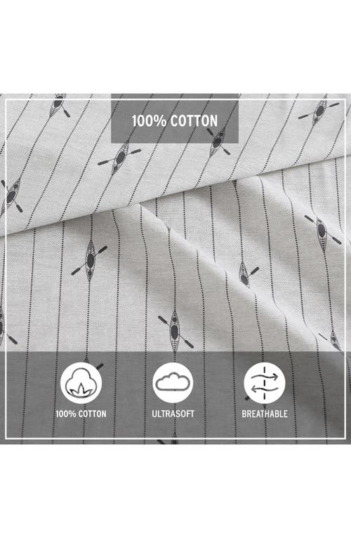 EDDIE BAUER EDDIE BAUER DOWNSTREAM 200 THREAD COUNT 100% COTTON PERCALE SHEET SET