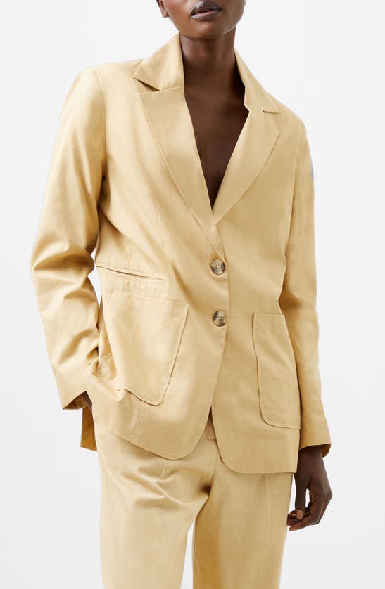 French Connection Alania Blazer In Yellow