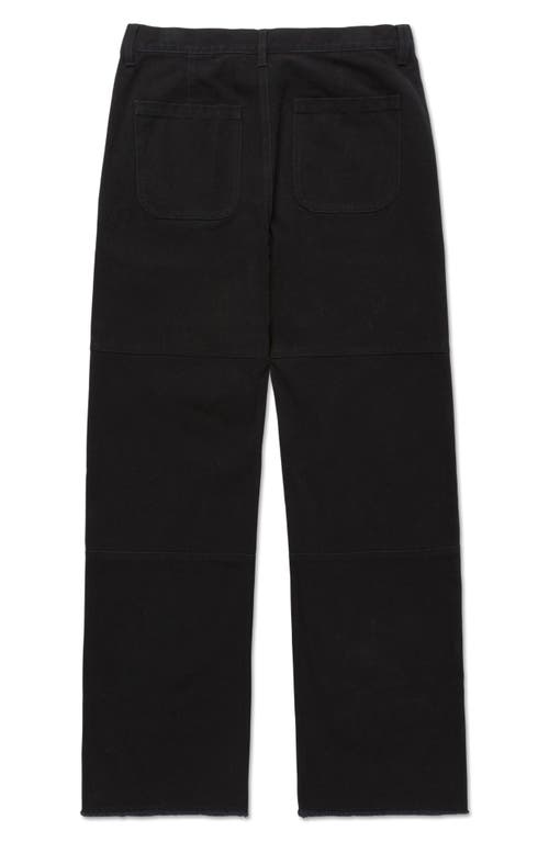 Shop Honor The Gift Washed Cotton Canvas Pants In Black