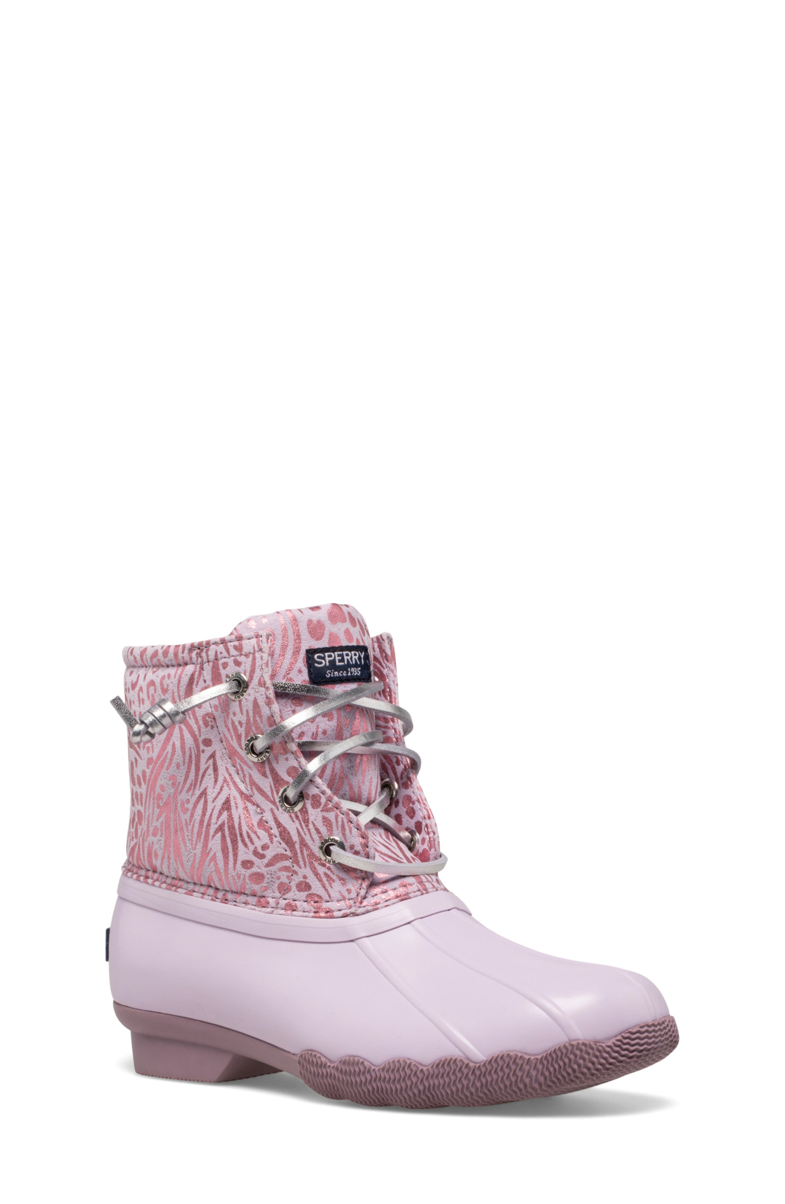 lavender sperry boots