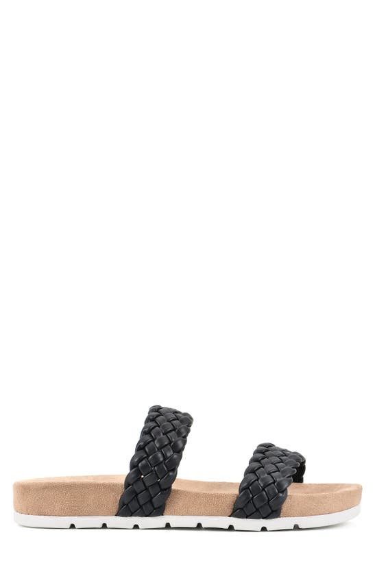Cliffs By White Mountain Truly Slide Sneaker In Black/ Smooth