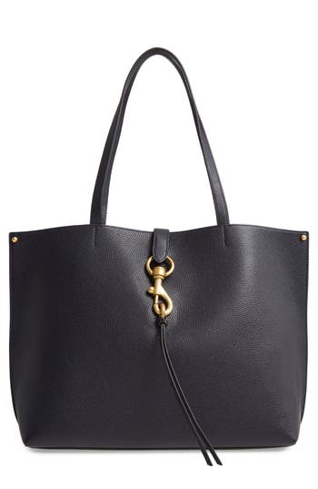 Rebecca Minkoff Megan Leather Tote In Navy