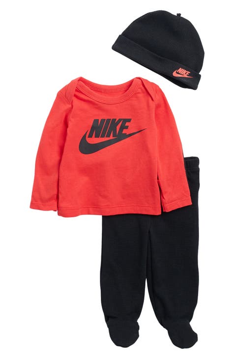 Logo Graphic Tee, Hat & Footed Pants Set (Baby)