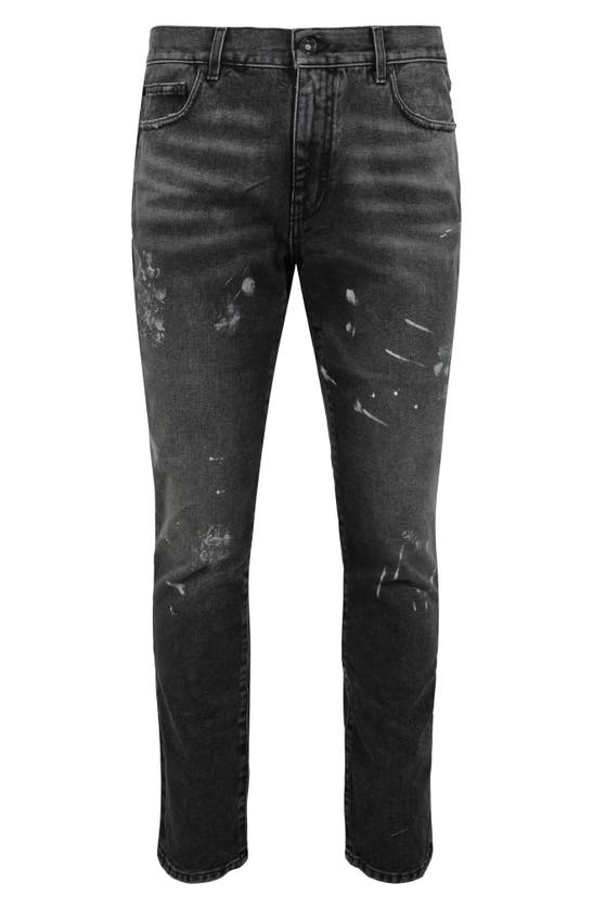 Shop Off-white Diag Outline Paint Skinny Jeans In Black