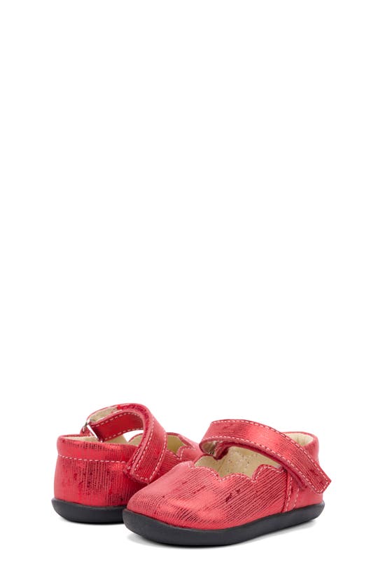 See Kai Run Susie Mary Jane In Red Metallic