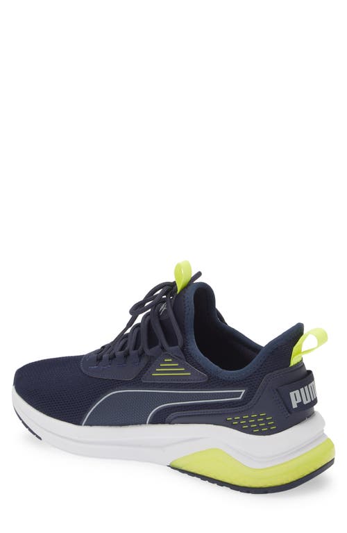 Puma Amplifier Sneaker In  Navy-cool Gray-lime
