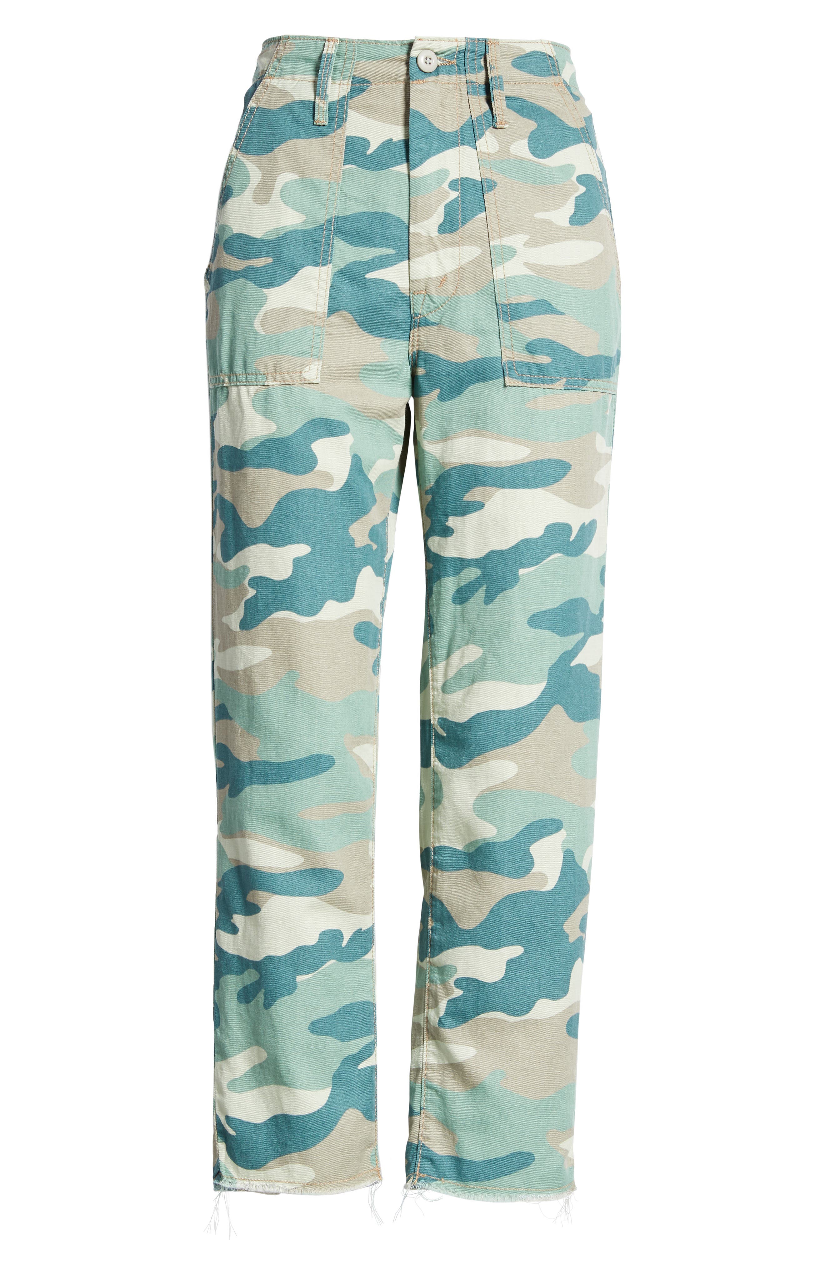 womens camo crop pants