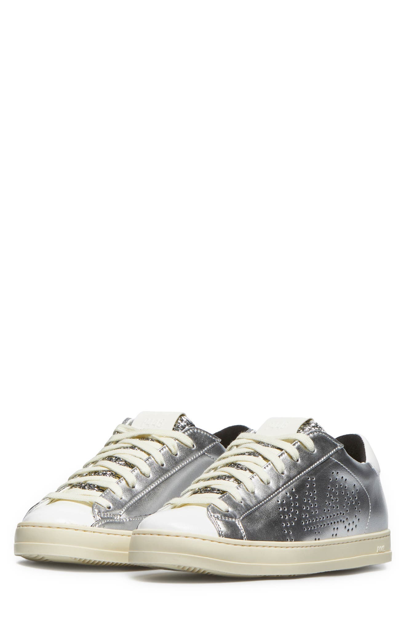 metallic tennis shoes